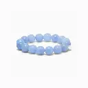 Soï Copenhagen - Armband Chunky Aquamarine Stretch Bracelet - Courage