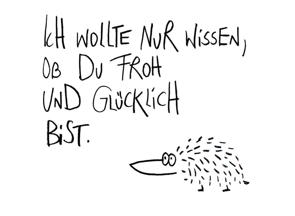 Edition Gute Geister - Postkarte - Froh und glücklich