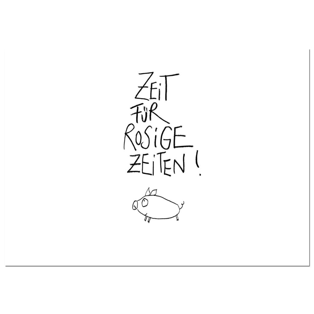 Edition Gute Geister - Postkarte - Rosige Zeiten