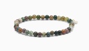 Soï Copenhagen - Armband Petite Indian Agate Stretch Bracelet - Strength