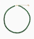 Soï Copenhagen - Halskette Hailey Green Jade Necklace - Luck