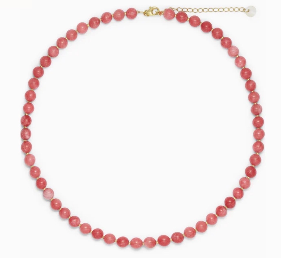 Soï Copenhagen - Halskette Hailey Redstone Quartz Necklace - Clarity