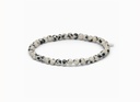 Soï Copenhagen - Armband Petite Dalmatian Jasper Stretch Bracelet - Joy