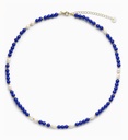Soï Copenhagen - Halskette Ellie Lapis Lazuli Pearl Necklace - Wisdom
