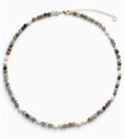 Soï Copenhagen - Halskette Ellie Indian Agate Pearl Necklace - Strength