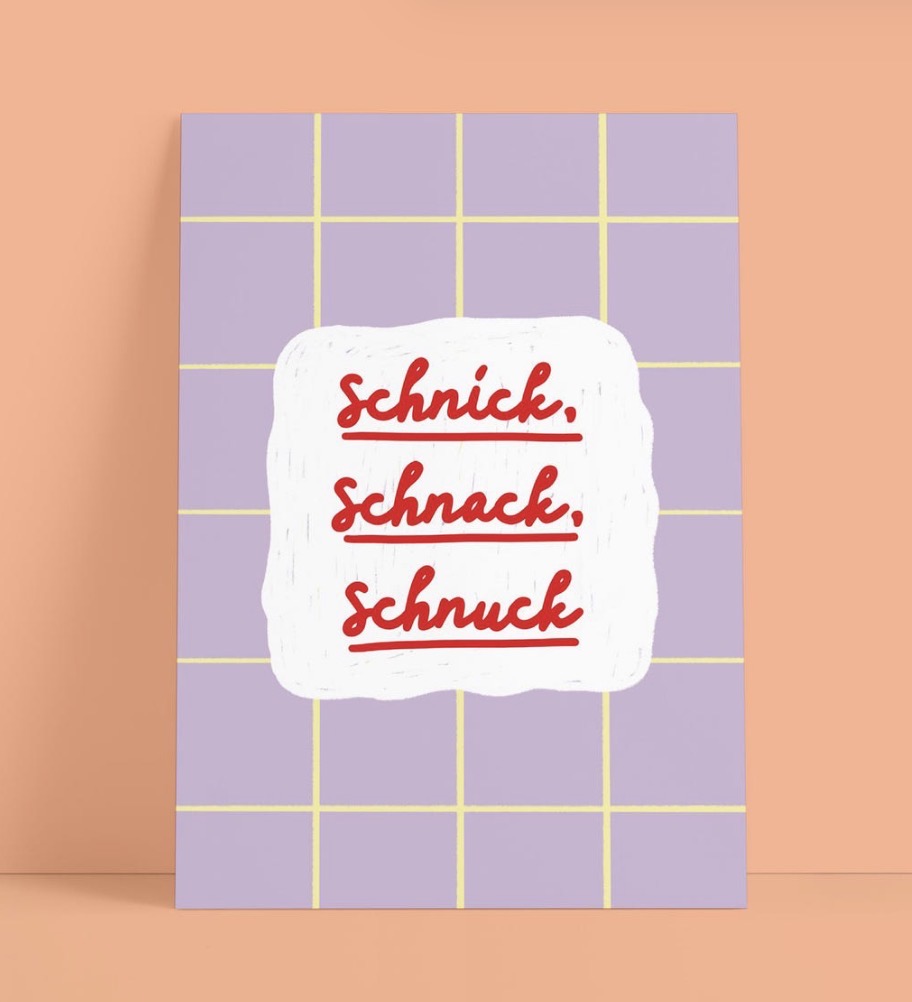 Studio Danii - Postkarte - Schnick, Schnack, Schnuck
