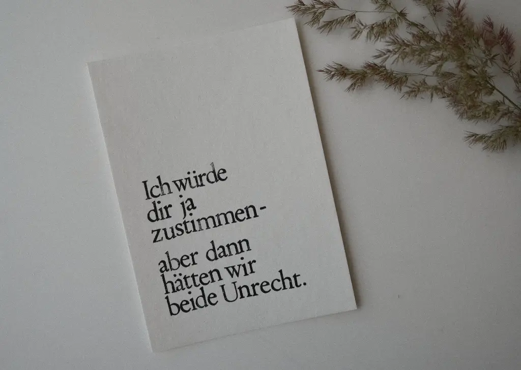 Saja - Gestempelte Postkarte - Ich würde ja zustimmen