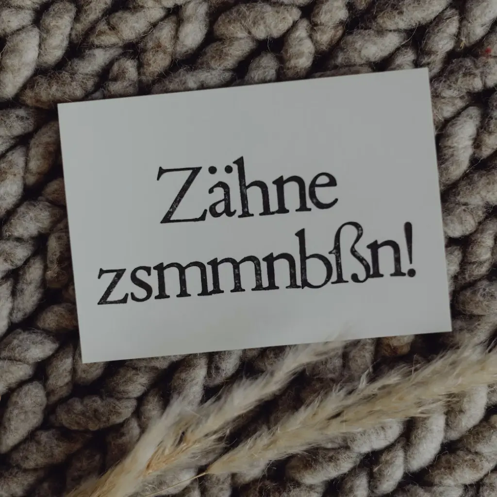 Saja - Gestempelte Postkarte - Zähne zsmmbßn
