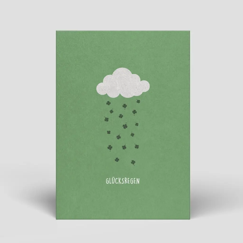 Naturbedacht - Postkarte - Glücksregen
