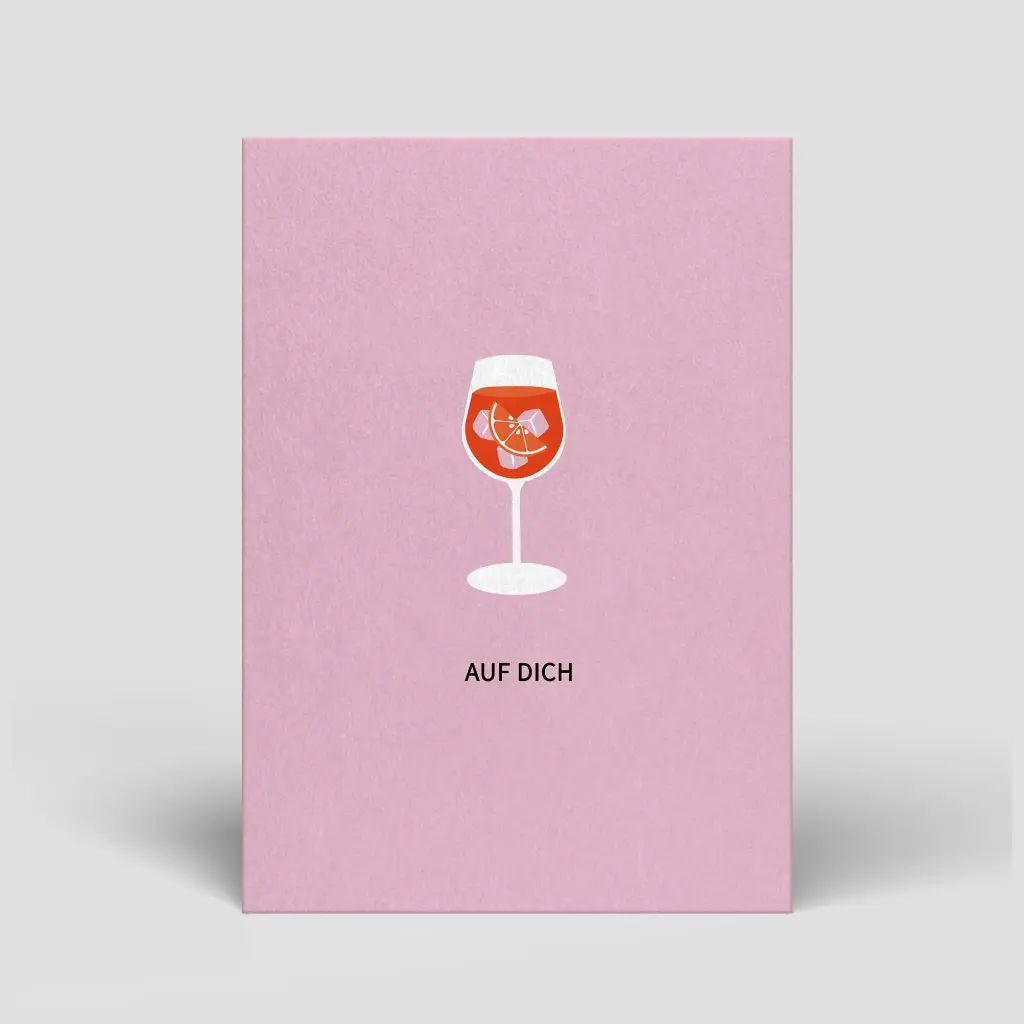 Naturbedacht - Postkarte - Drink (Auf Dich)