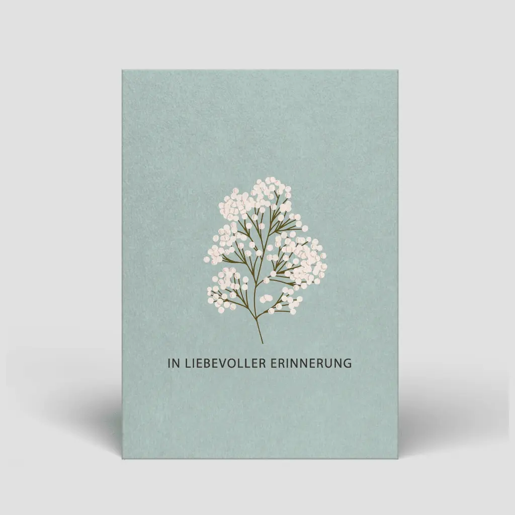 Naturbedacht - Postkarte - In liebevoller Erinnerung
