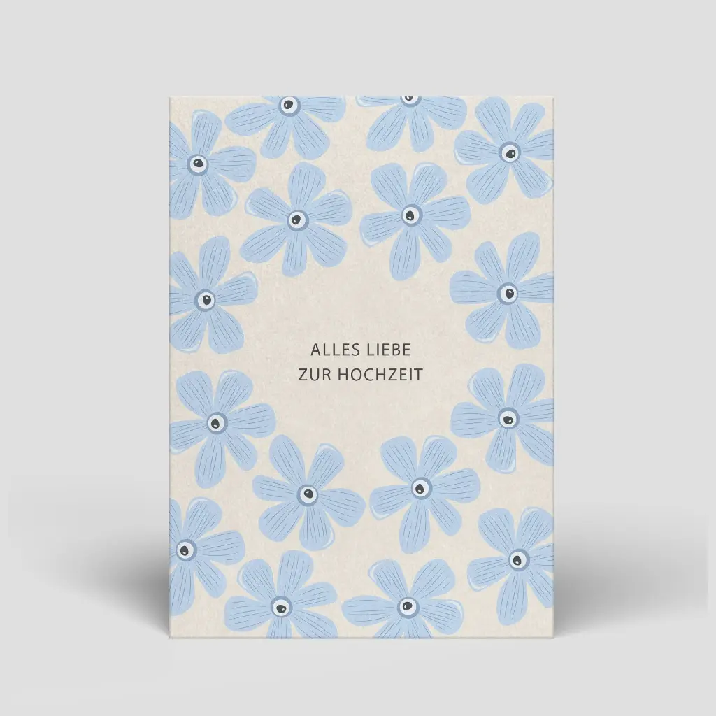 Naturbedacht - Postkarte - Blumen (Alles Liebe zur Hochzeit)