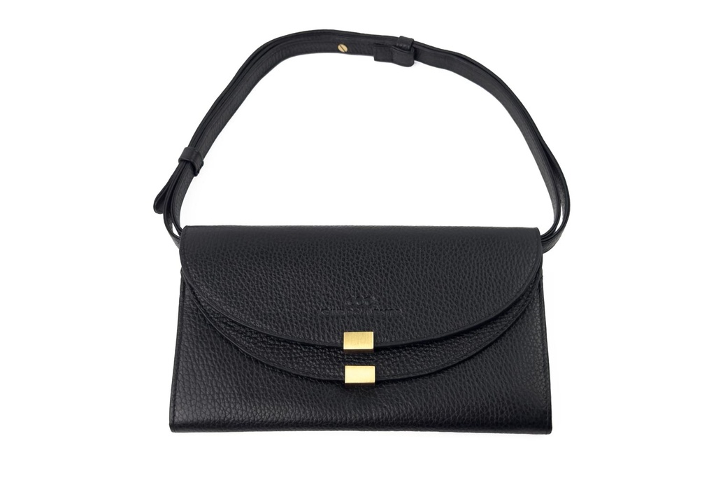 OLIVIA | schwarz | gold | genarbt