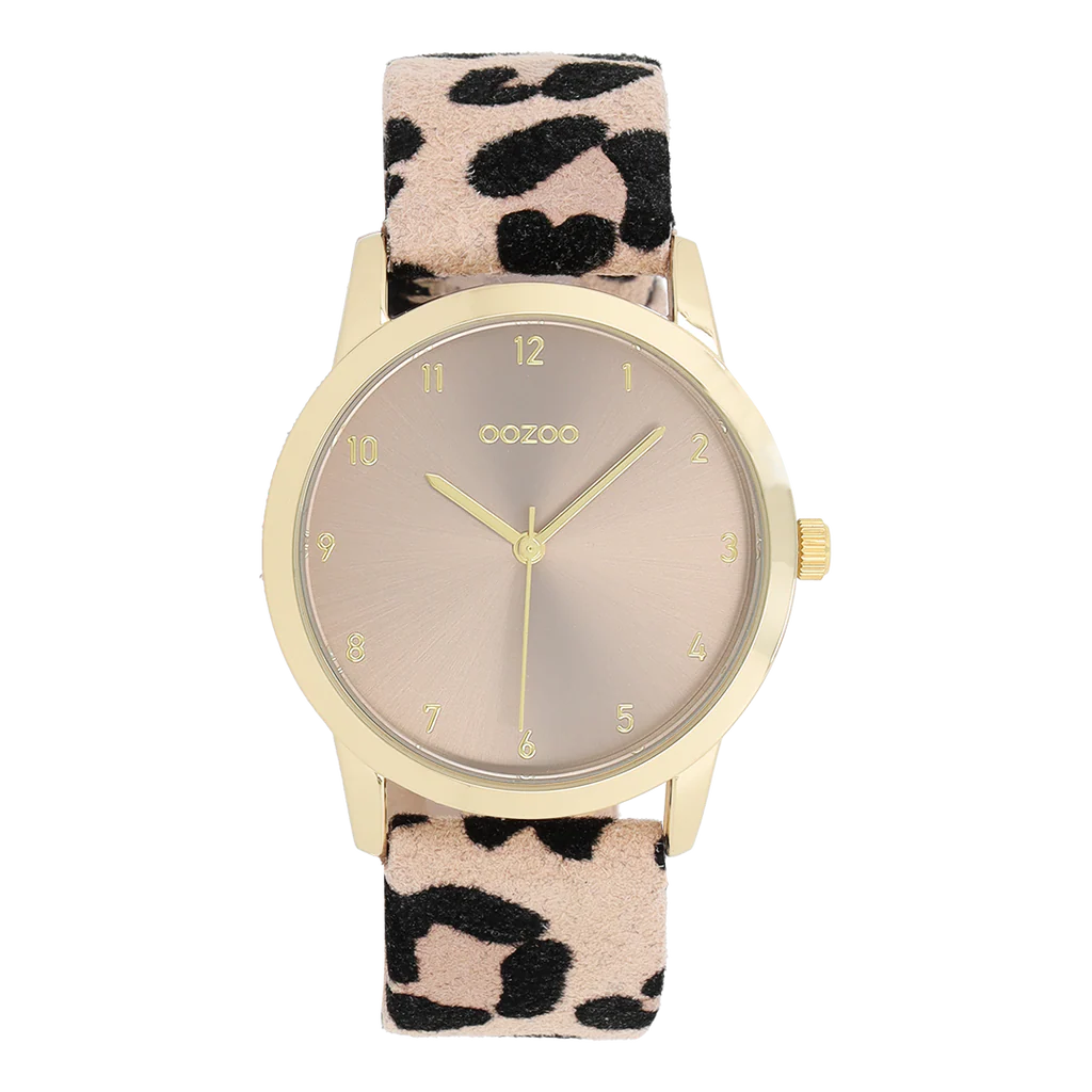 Oozoo Timepieces - Armbanduhr - Leo Damen - gold/taupe 38mm M