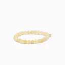 Soï Copenhagen - Armband Essential Yellow Jade Stretch Bracelet 6mm - Well-being