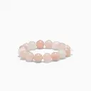 Soï Copenhagen - Armband Chunky Rose Jade Stretch Bracelet 12mm - Peace of mind