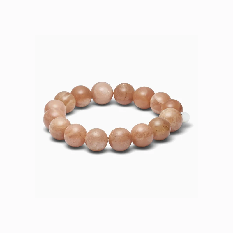 Soï Copenhagen - Armband Chunky Sunstone Stretch Bracelet 12mm - Power