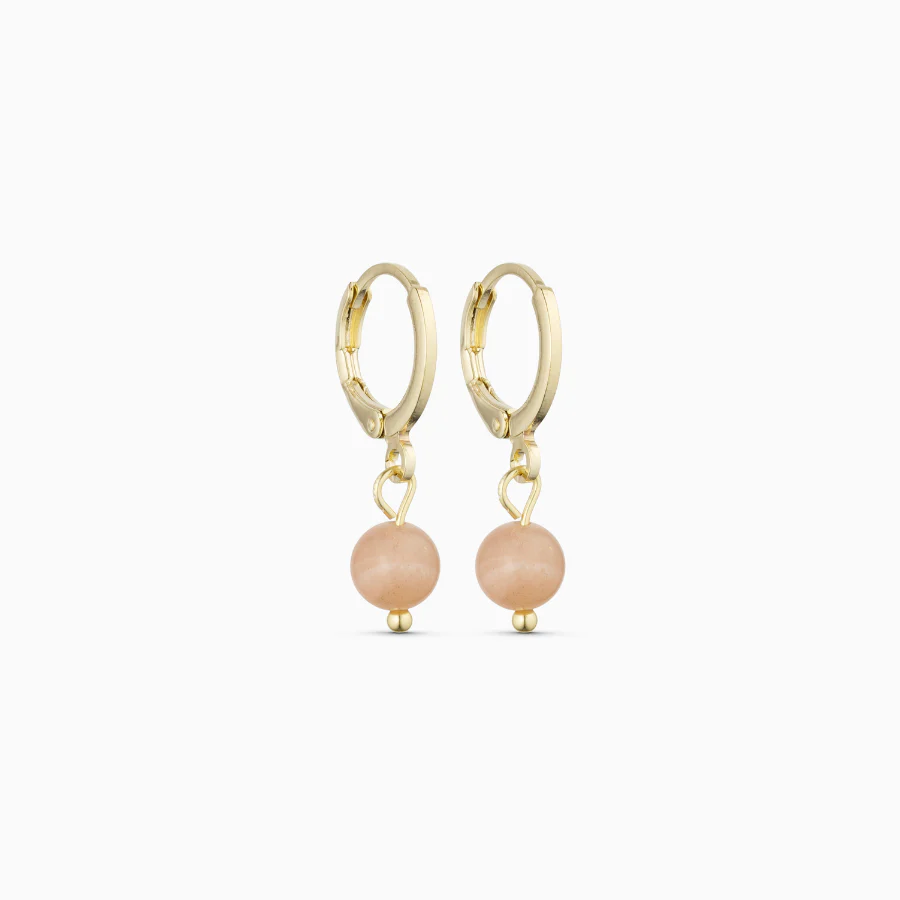 Soï Copenhagen - Ohrringe Ava Sunstone Huggie Earrings - Power