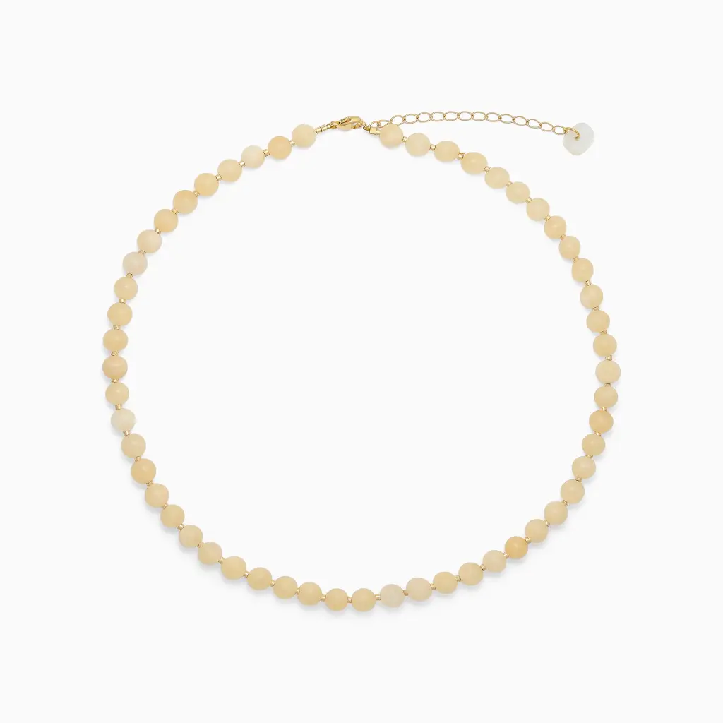Soï Copenhagen - Halskette Hailey Yellow Jade Necklace - Well-being