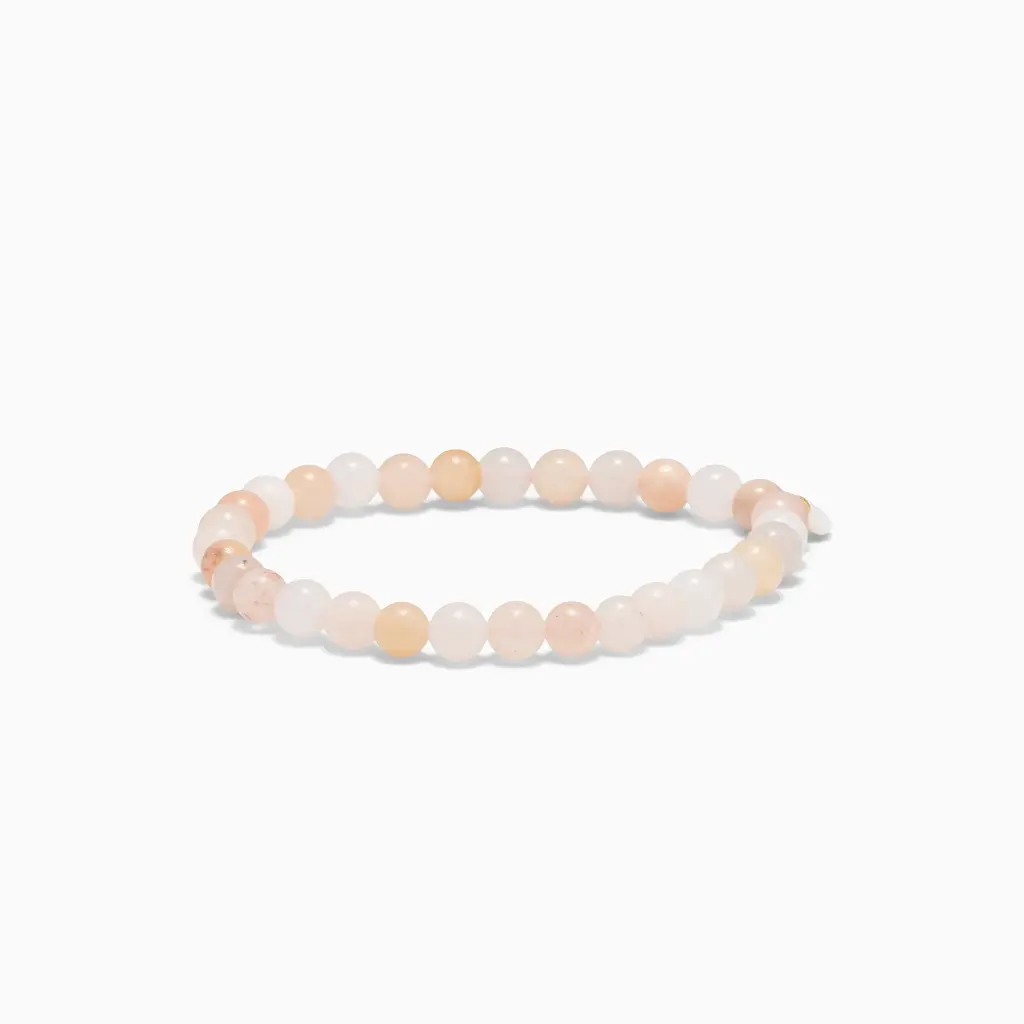 Soï Copenhagen - Armband Essential Rose Jade Stretch Bracelet 6mm - Peace of mind