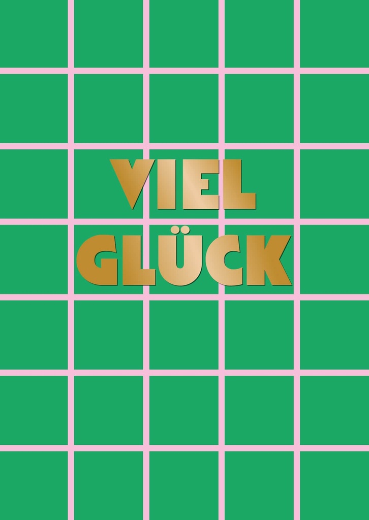 Nobis Design - Postkarte - Designfräulein - OroLumi - Viel Glück