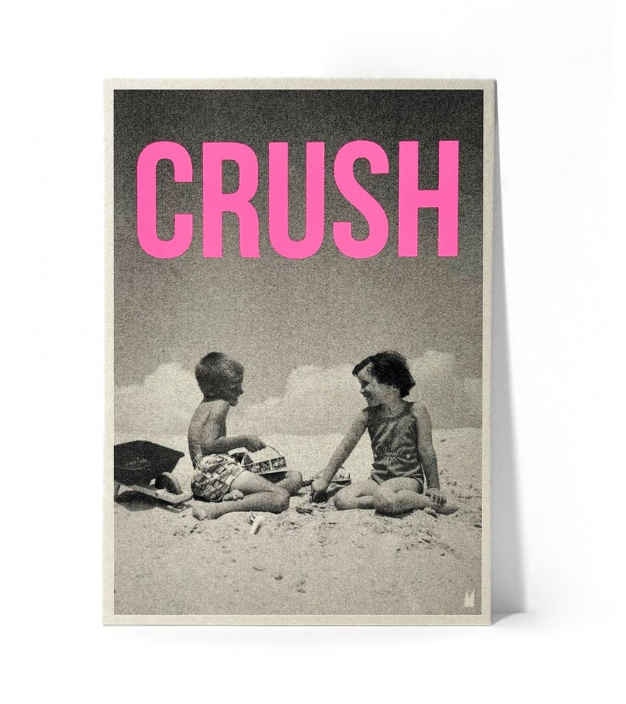 Carte Kencre - Siebdruckkarte - Crush (rose) - M (15x21cm)