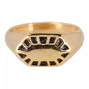 Charmins - R674 - Statement ring goldplated