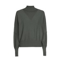Caroline Biss - FINE-KNIT PULLOVER WITH V-DETAIL green