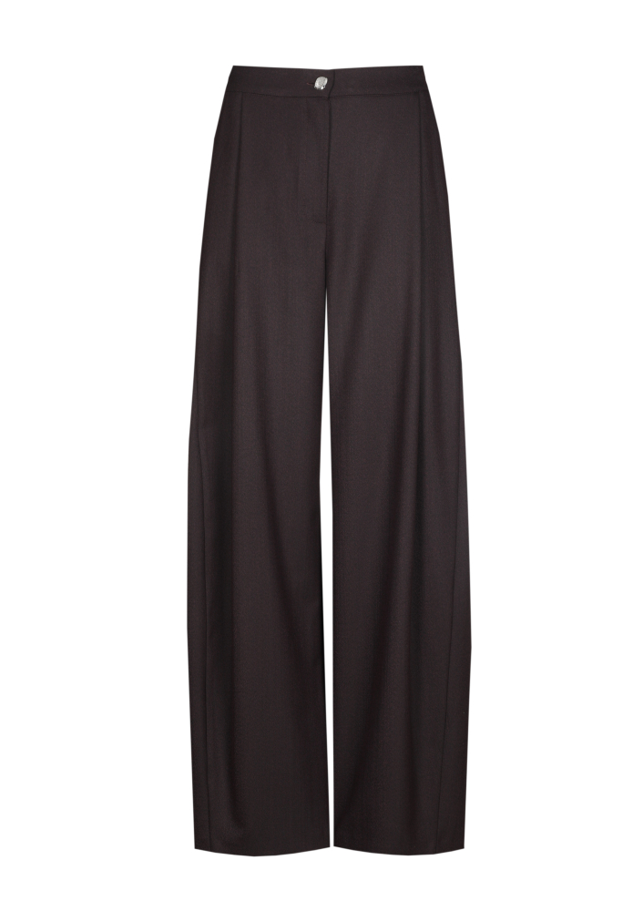 Caroline Biss - CITY-LOOK BARREL TROUSERS, NORMAL WAIST eggplant