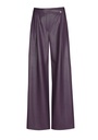 Caroline Biss - CITY CHIC TROUSERS IN VEGAN LEATHER, NORMAL WAIST plum