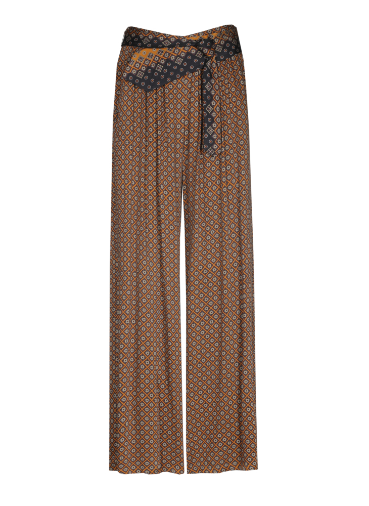 Caroline Biss - RETRO TROUSERS, ELASTICATED WAIST multi colour