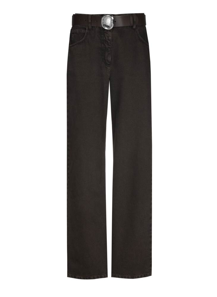 Caroline Biss - DENIM TROUSERS, NORMAL WAIST brown