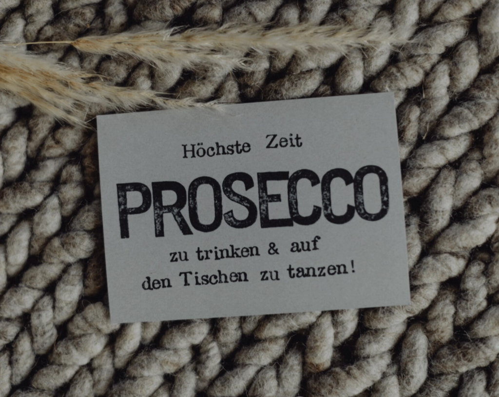 Saja - Gestempelte Postkarte - Prosecco