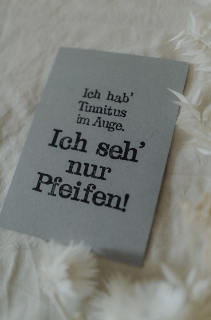Saja - Gestempelte Postkarte - Tinnitus im Auge 