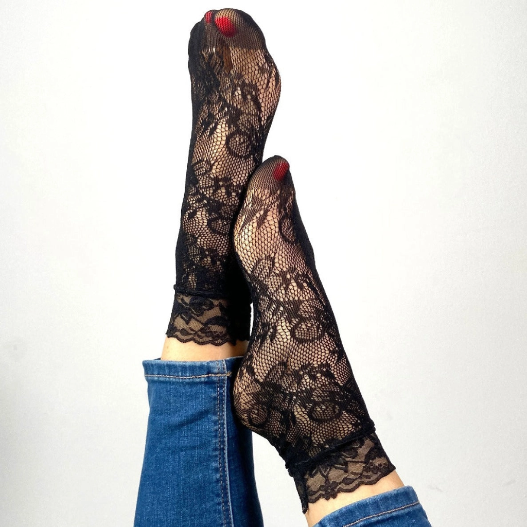 Sockette - Transparente Socken - Audrey - schwarz