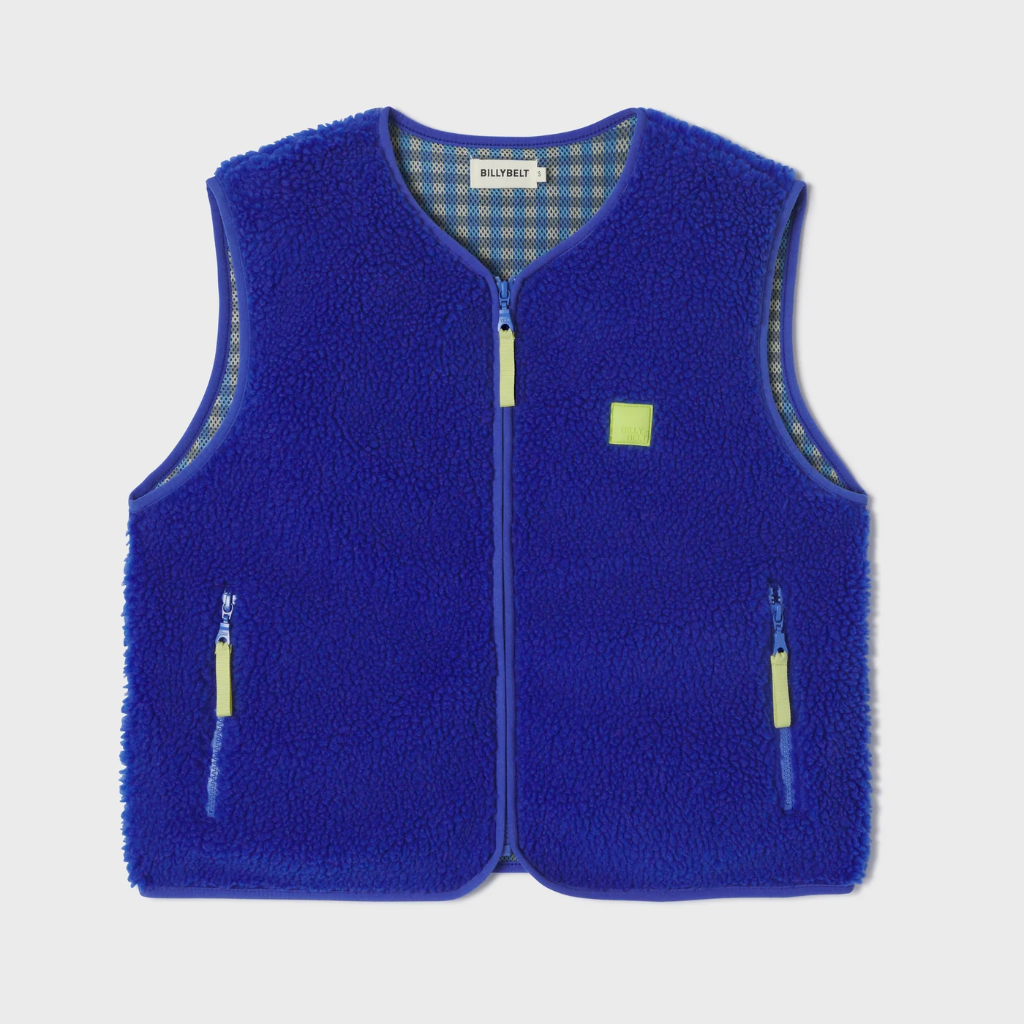 Billybelt - Sherpa Weste ärmellos - Electric blue