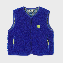 Billybelt - Sherpa Weste ärmellos - Electric blue