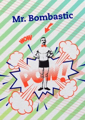Buttique - Postkarte DIN A6 - Say it - Mr. Bombastic