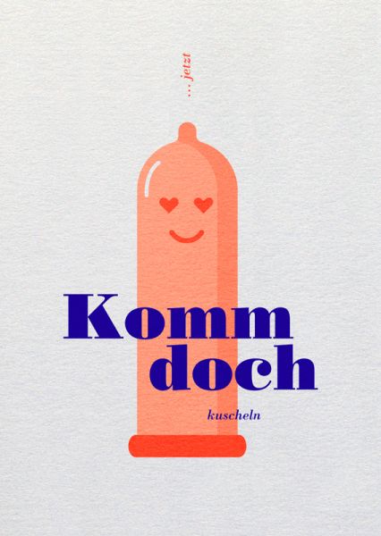 Buttique - Postkarte DIN A6 - Say it - Komm doch