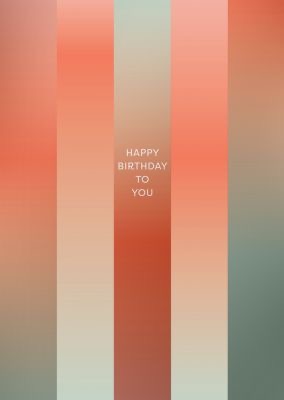 Buttique - Postkarte DIN A6 - Birthday shades
