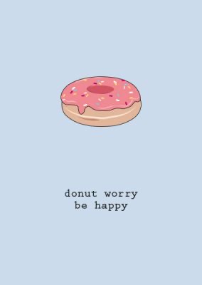 Buttique - Postkarte DIN A6 - Donut