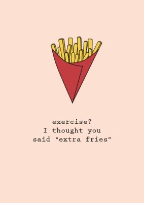 Buttique - Postkarte DIN A6 - Fries