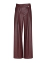 Caroline Biss - CITY CHIC TROUSERS IN VEGAN LEATHER, NORMAL WAIST wine red