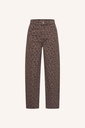 By Bar - Lew Cheetah Chocolate Pants - 775 chocolate brown