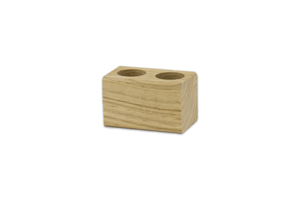DeWi - Spice Tube Ständer Gewürze - 2er Eiche massiv ø22 mm