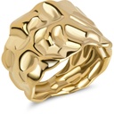 Charmins - R1837 - Chunky ring gold plated