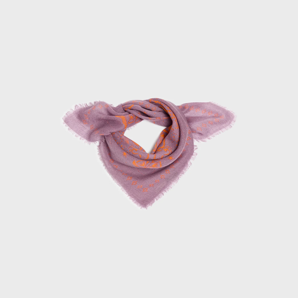 Billybelt - Tuch bandana femme SACHA - purple - 70x70cm - 100% Wolle