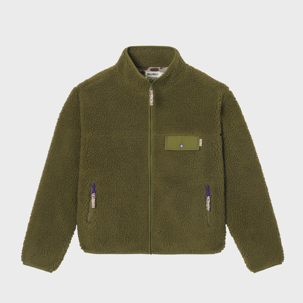 Billybelt - Sherpa Jacke - Olive green