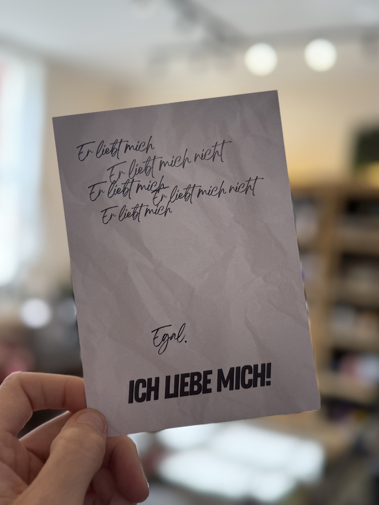 Stilbude - Postkarte - Ich liebe mich