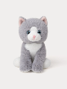 Teddy Kompaniet - Katze - klein (grau)